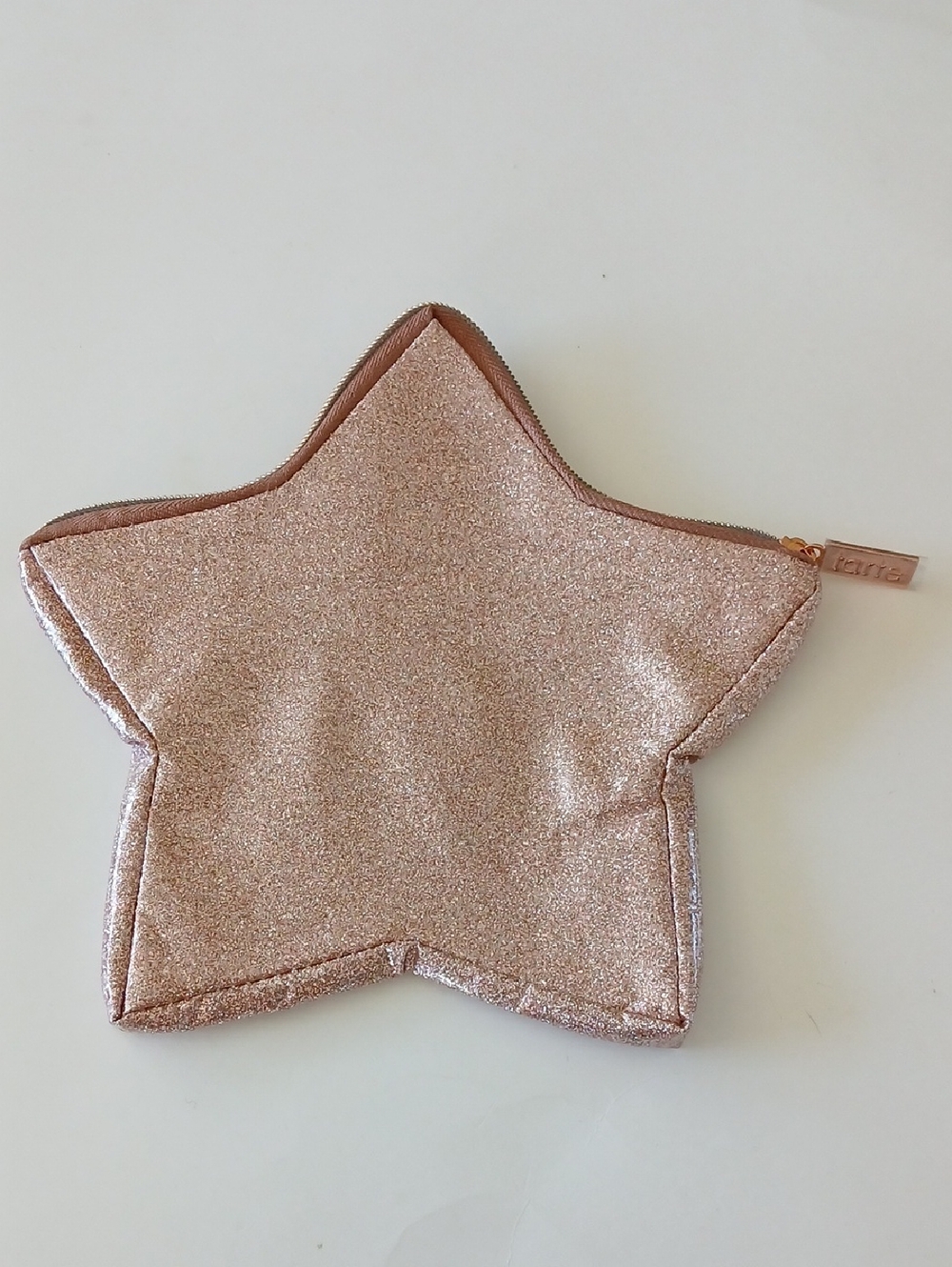 Rose Gold Star Glitter Tarte Cosmetic Zip Pouch